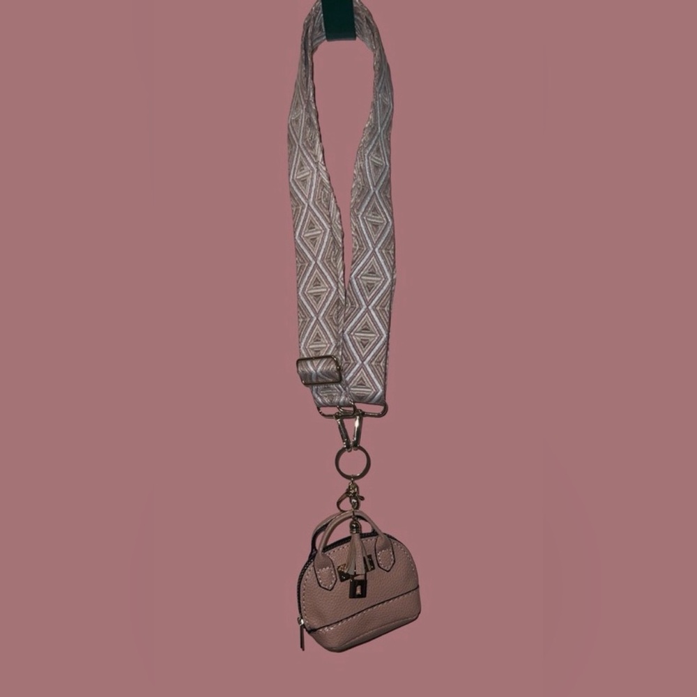 Mini Pink Keychain Purse